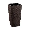 5. MCX085000 MACETA CUADRADA ESTILO RATÁN 25X25X46 - MARRON MORO.webp