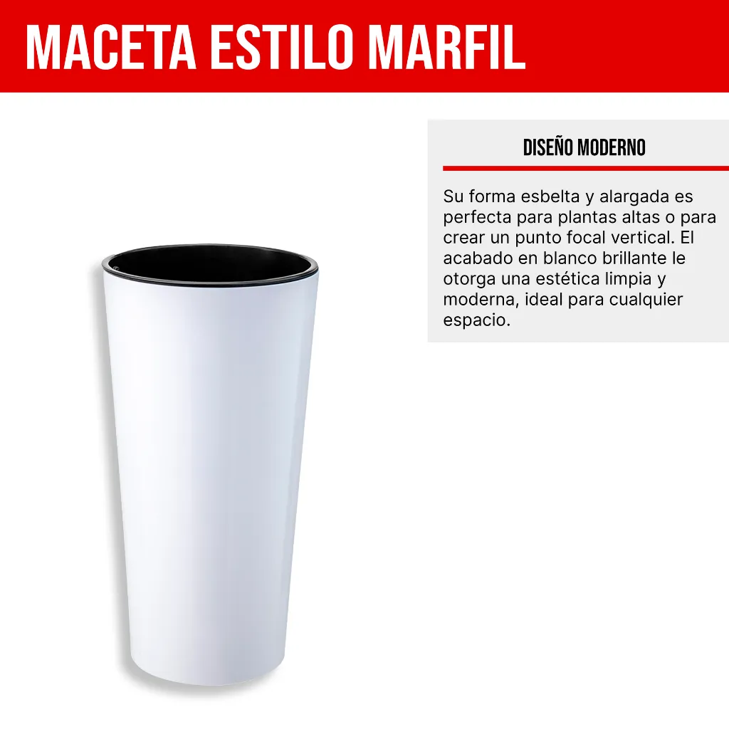 3. MCX091000 MACETA REDONDA ESTILO MARFIL Ø30X57 - BLANCO.webp