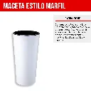 3. MCX091000 MACETA REDONDA ESTILO MARFIL Ø30X57 - BLANCO.webp