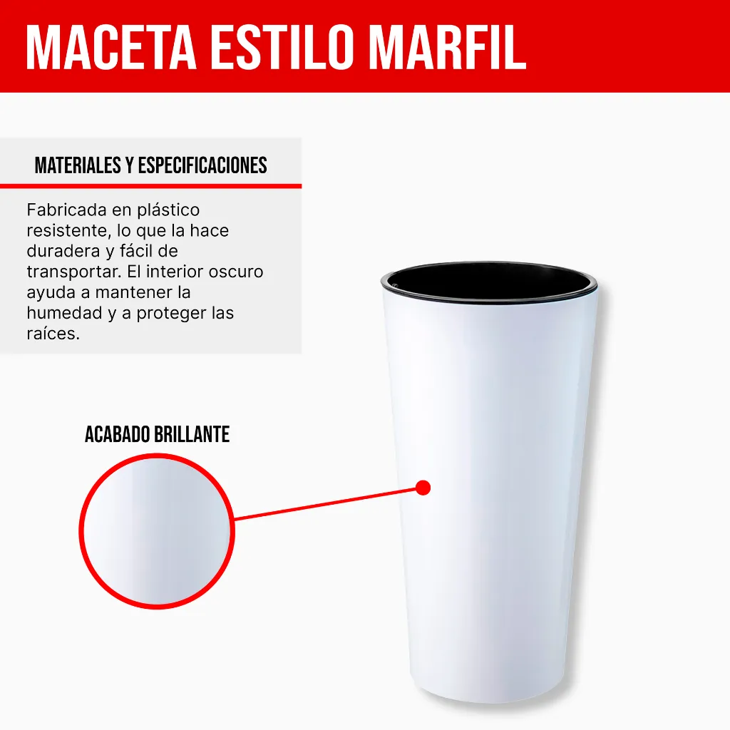 2. MCX091000 MACETA REDONDA ESTILO MARFIL Ø30X57 - BLANCO.webp