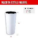 4. MCX091000 MACETA REDONDA ESTILO MARFIL Ø30X57 - BLANCO.webp