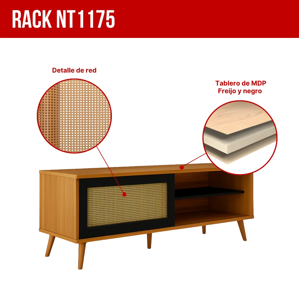 2. NT1175 RACK - 243 FREIJÓ TRENDNEGRO TX.webp