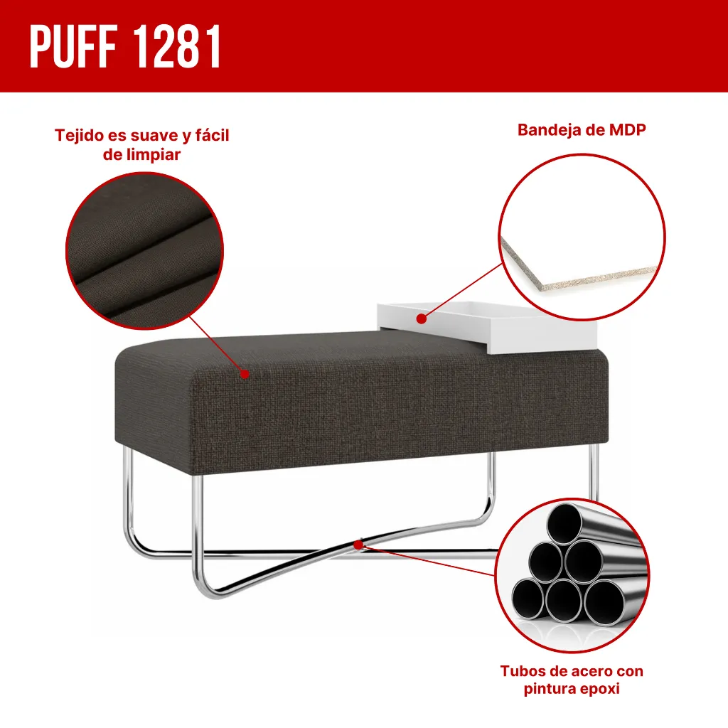 2. PUFF GRANDE 1281 CBANDEJA BLANCO ONIX CROMADO.webp