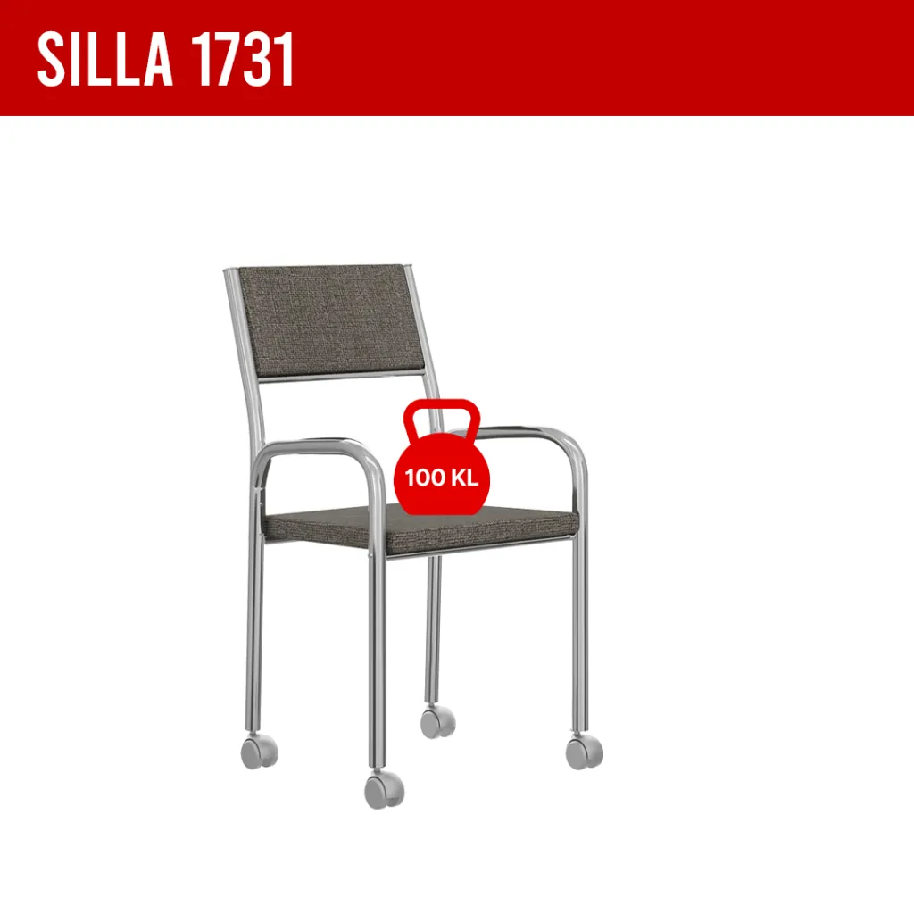 3. SILLA 1731 CRUEDAS DE ACERO CROMADO ASIENTO MOCCA.webp