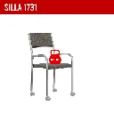 3. SILLA 1731 CRUEDAS DE ACERO CROMADO ASIENTO MOCCA.webp
