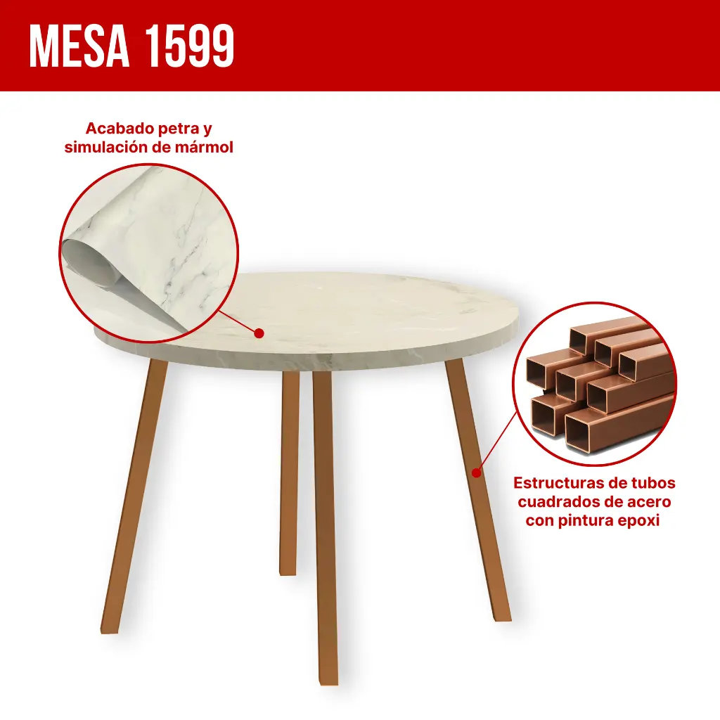 2. 1599 MESA STELLAR REDONDA TAPA PETRA BASE ROSE.webp