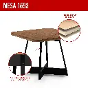 2. 1593 MESA CUADRADA TAPA NOGAL BASE NEGRA.webp