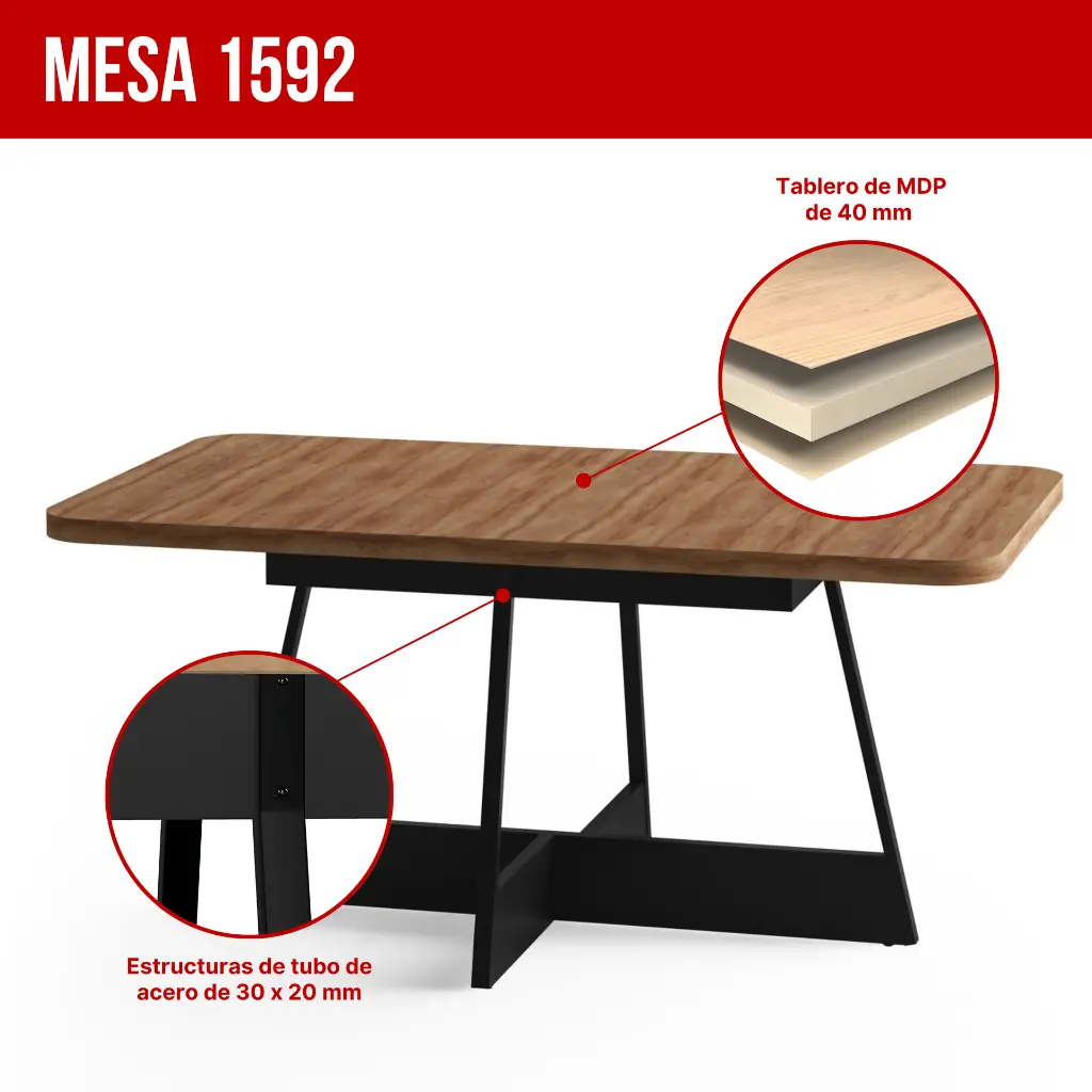 2. 1592 MESA RECTANGULAR TAPA NOGAL BASE NEGRA.webp