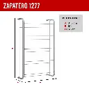 3. 1277 ZAPATERO DE PARED CROMADO.webp