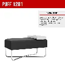 3. 1281 PUFF GRANDE BANDEJA BLANCO NEGRO CROMADO.webp