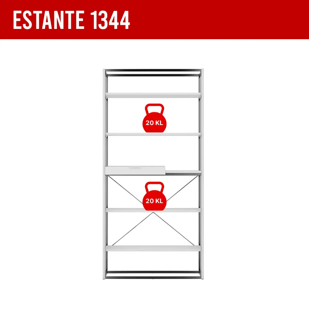 4. 1344 ESTANTE CON 5 REPIZAS Y BANDEJA BLANCO MATE CROMADO.webp