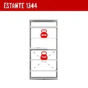 4. 1344 ESTANTE CON 5 REPIZAS Y BANDEJA BLANCO MATE CROMADO.webp