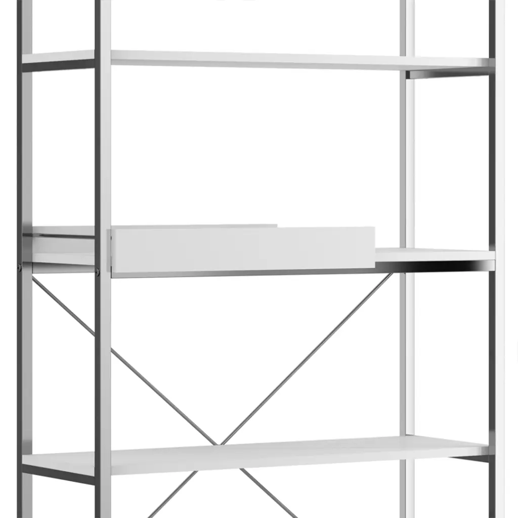 5. 1344 ESTANTE CON 5 REPIZAS Y BANDEJA BLANCO MATE CROMADO.webp