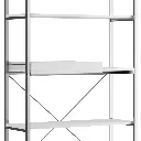 5. 1344 ESTANTE CON 5 REPIZAS Y BANDEJA BLANCO MATE CROMADO.webp