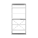 9. 1344 ESTANTE CON 5 REPIZAS Y BANDEJA BLANCO MATE CROMADO.webp