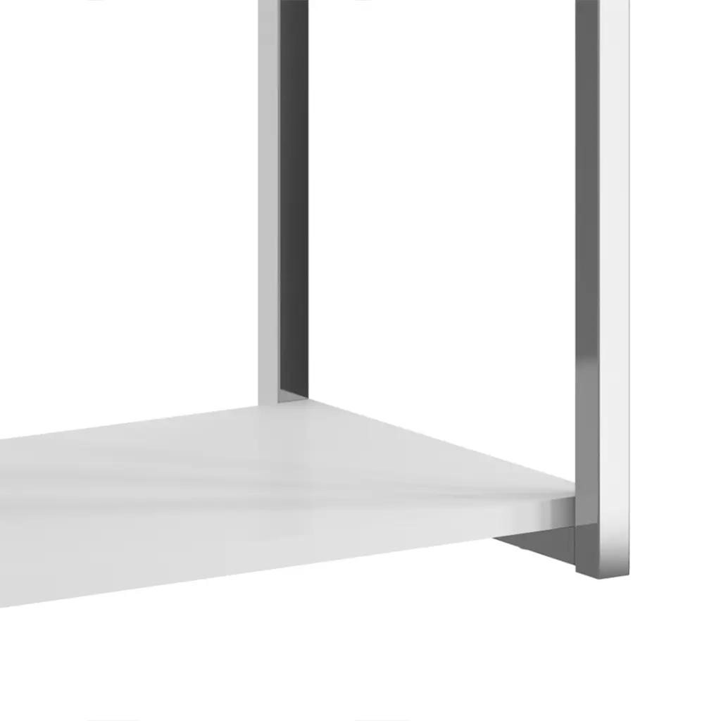 8. 1345 ESTANTE CON 3 REPIZAS Y BANDEJA BLANCO CROMADO.webp