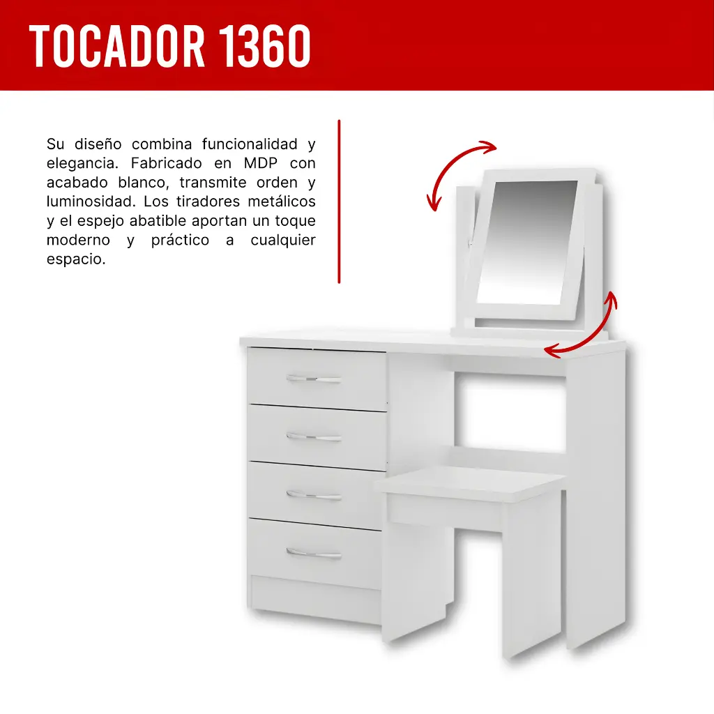 3. 1360 ESCRITORIO BLANCO CON ESPEJO TOCADOR.webp