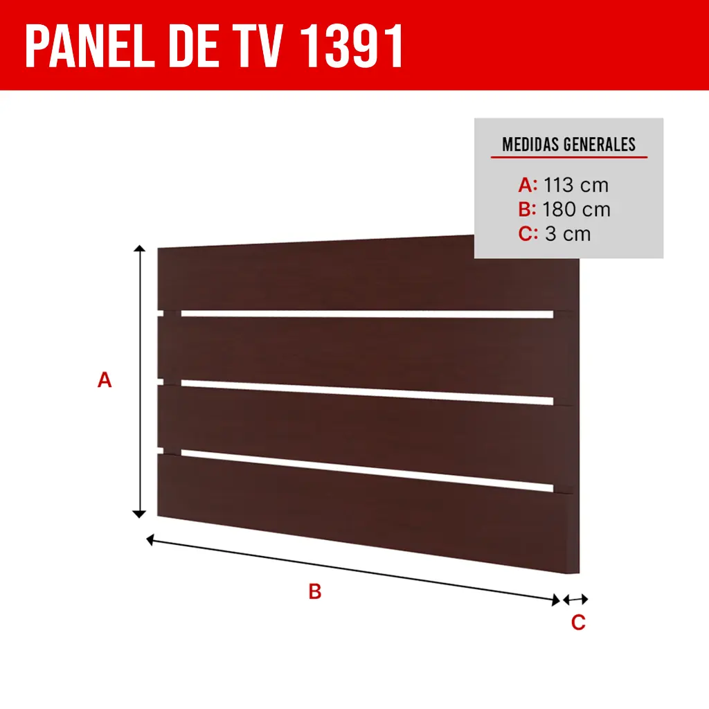 3. 1391 PANEL DE TV HASTA 60 PULGADAS TABACO TOUCH.webp