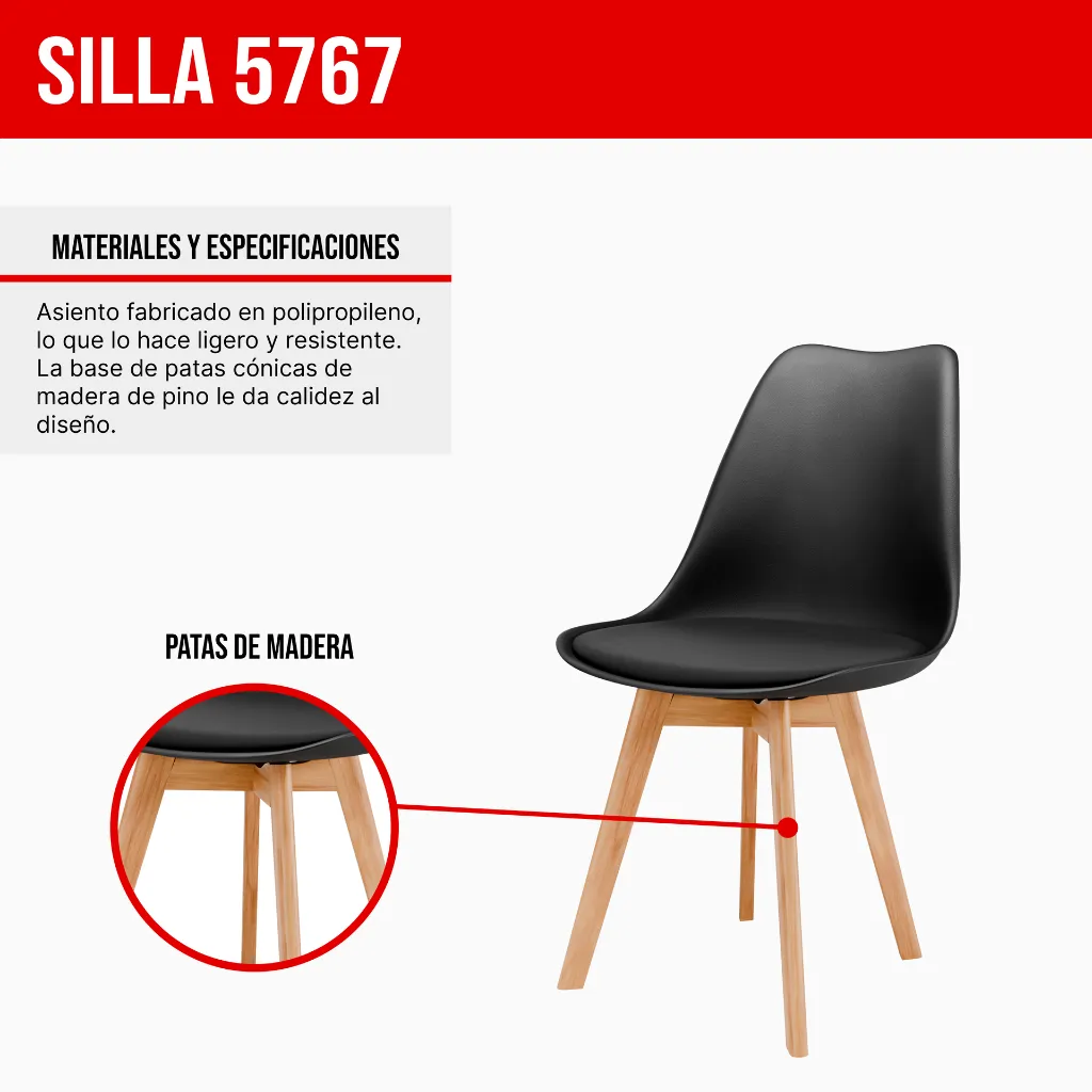 2. 5767 SILLA SAARINEN WOOD NEGRO.webp