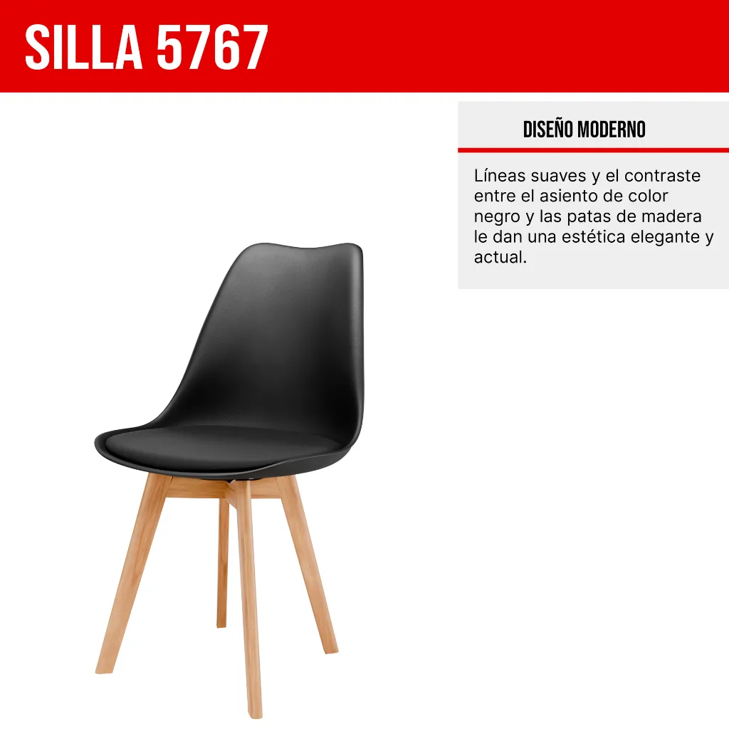 3. 5767 SILLA SAARINEN WOOD NEGRO.webp