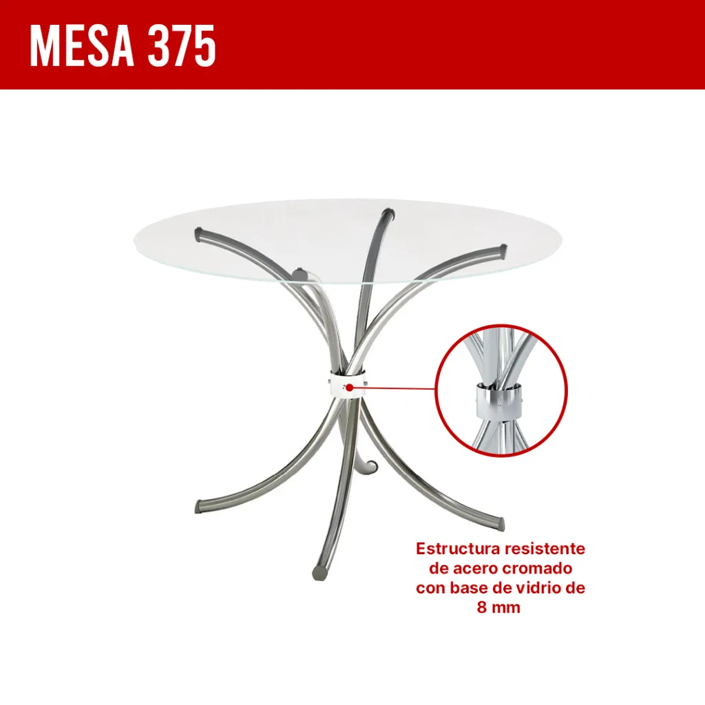 2. ARMAZON 375 DE MESA ACERO CROMADO.webp