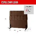3. CABECERA LARA C160 - 100562 TECIDO PLATINIUM MARRON CAFE.webp