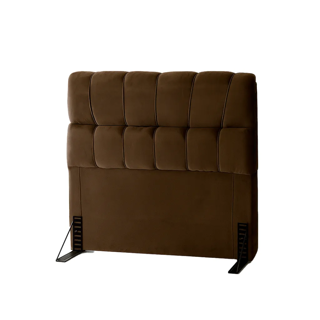 5. CABECERA LARA C160 - 100562 TECIDO PLATINIUM MARRON CAFE.webp