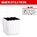 3. MCX076000 MACETA CUADRADA ESTILO PIEDRA 30X30X30 - BLANCO.webp