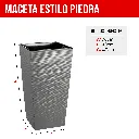 4. MCX079000 MACETA CUADRADA ESTILO PIEDRA 40X40X76 - PLOMO.webp