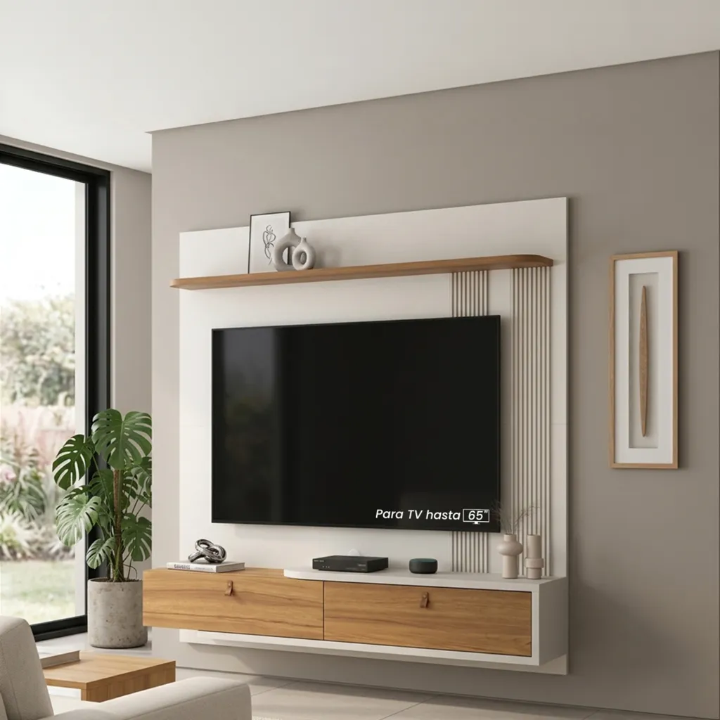 Panel para TV Vano Off White - Freijo Trend