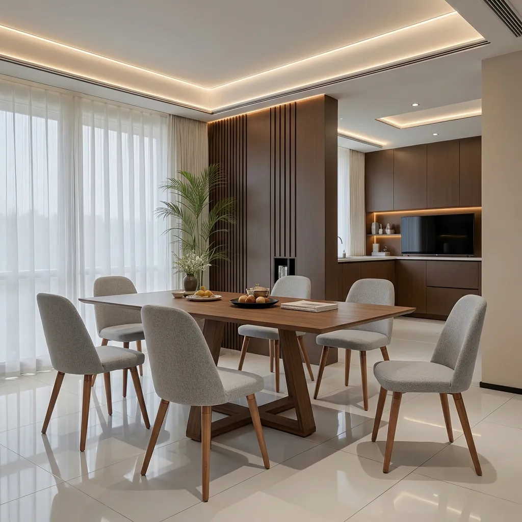 PA1200851 MESA AVENA 160CM S/ VIDRIO /CANELA