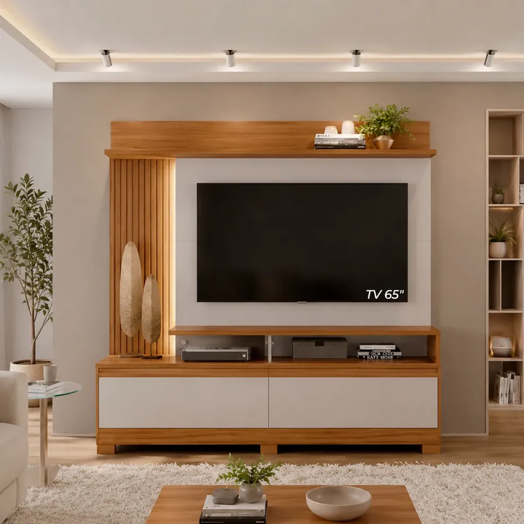 Estante para TV Biella Freijo Trend - Off White