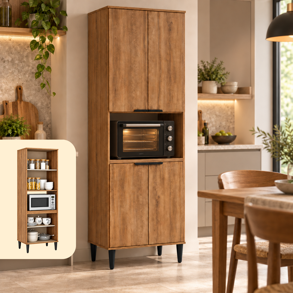 [2514 MUEBLE DE COCINA P/1 HORNO ALPHA/ FREIJO] Torre de Cocina Alpha Simple | Freijo