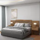 1114 CABECERA CON NICHO FREIJO/TITANIUM