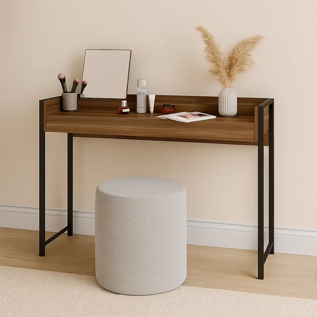 1292 ESCRITORIO/TOCADOR LEGNO NEGRO MATE C/ESPEJO