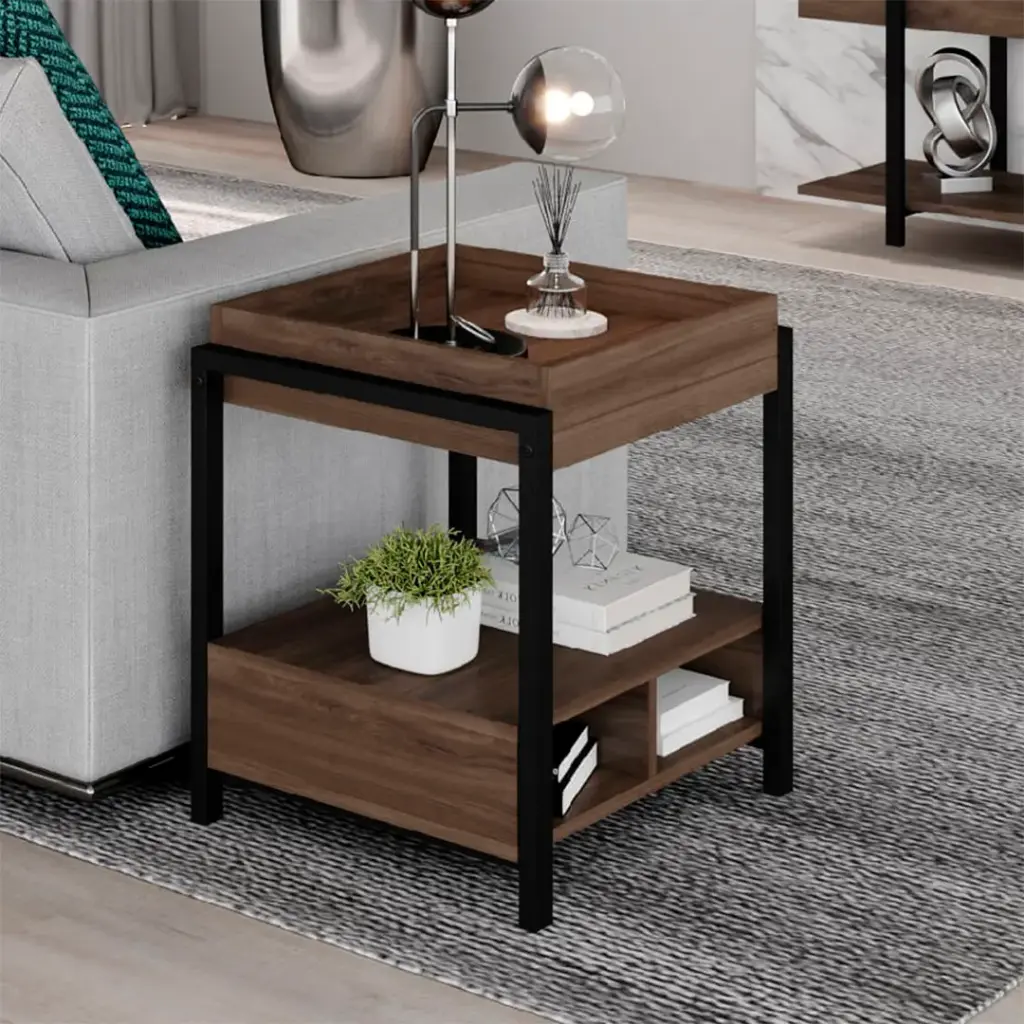 1294 MESA LATERAL/BAR LEGNO NEGRO MATE