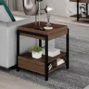 1294 MESA LATERAL/BAR LEGNO NEGRO MATE