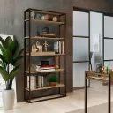 1344 ESTANTE C/5 REPIZAS Y BANDEJA NOCE ORO VIEJO