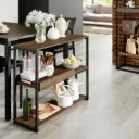 1345 ESTANTE C/3 REPIZAS Y BANDEJA LEGNO NEGRO/MATE