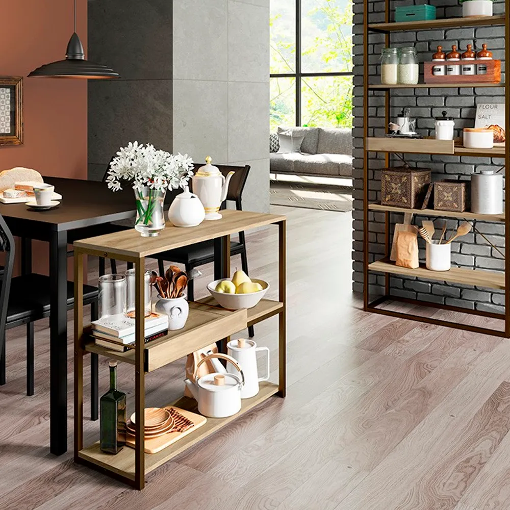 [1345 ESTANTE C/3 REPIZAS Y BANDEJA NOCE ORO VIEJO] 1345 ESTANTE C/3 REPIZAS Y BANDEJA NOCE ORO VIEJO