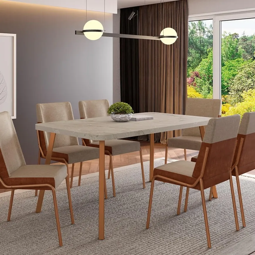 [1597 MESA STELLAR RECTANGULAR GRANDE TAPA PETRA BASE ROSE] Mesa Stellar Recta Grande Petra Rose