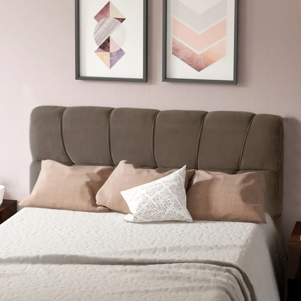 CABECERA LARA C:160 - 100563 TECIDO PLATINIUM TABACO