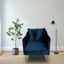 POLTRONA PETRUS COMPLEMENTO DE SOFA - 100564 TECIDO PLATINIUM AZUL MARINHO