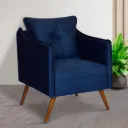 POLTRONA PETRUS COMPLEMENTO DE SOFA - 100567 TECIDO PREMIUM AZUL