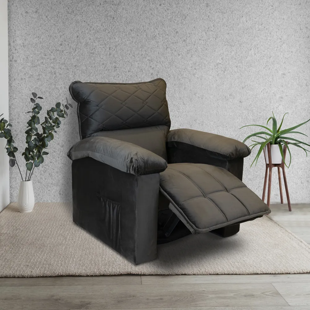 [POLTRONA RETRATIL RECLINAVEL GAVEA - 100424 CUERO ECO PU MARRON] POLTRONA RETRATIL RECLINAVEL GAVEA - 100424 CUERO ECO PU MARRON