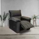 POLTRONA RETRATIL RECLINAVEL GAVEA - 100424 CUERO ECO PU MARRON