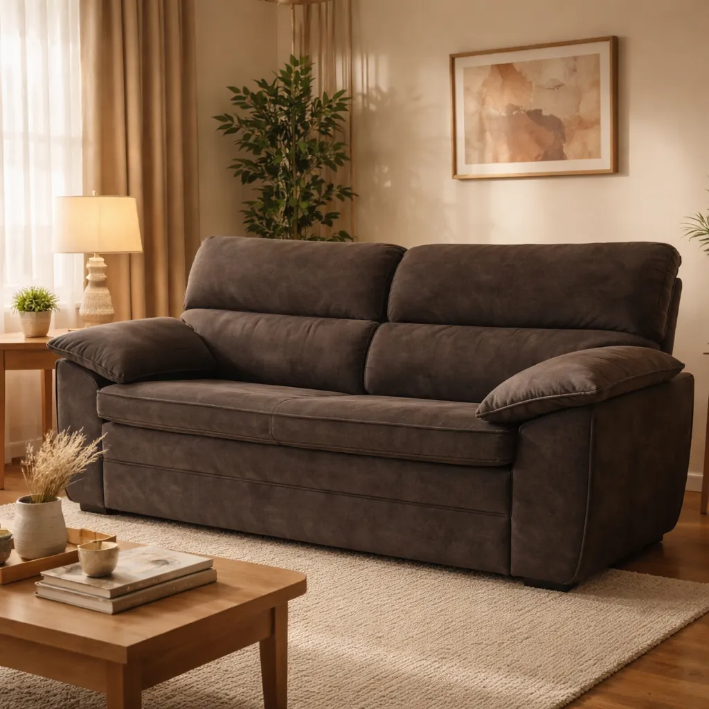 [SOFA FERRARI 3 ASIENTOS - 100562 TECIDO PLATINUM MARRON CAFÉ] SOFA FERRARI 3 ASIENTOS - 100562 TECIDO PLATINUM MARRON CAFÉ