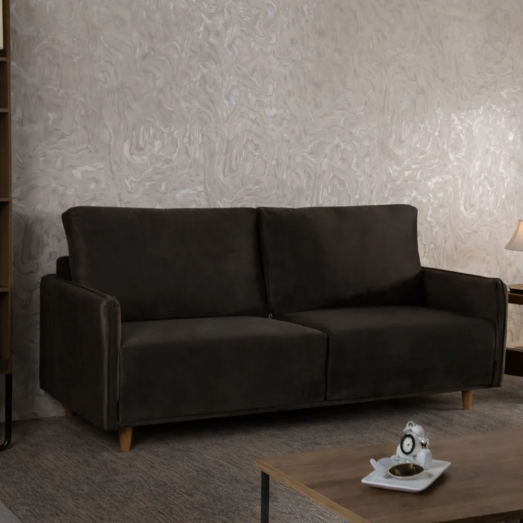 [SOFA PIERRE 3 ASIENTOS - 100562 TECIDO PLATINIUM MARRON CAFE] SOFA PIERRE 3 ASIENTOS - 100562 TECIDO PLATINIUM MARRON CAFE