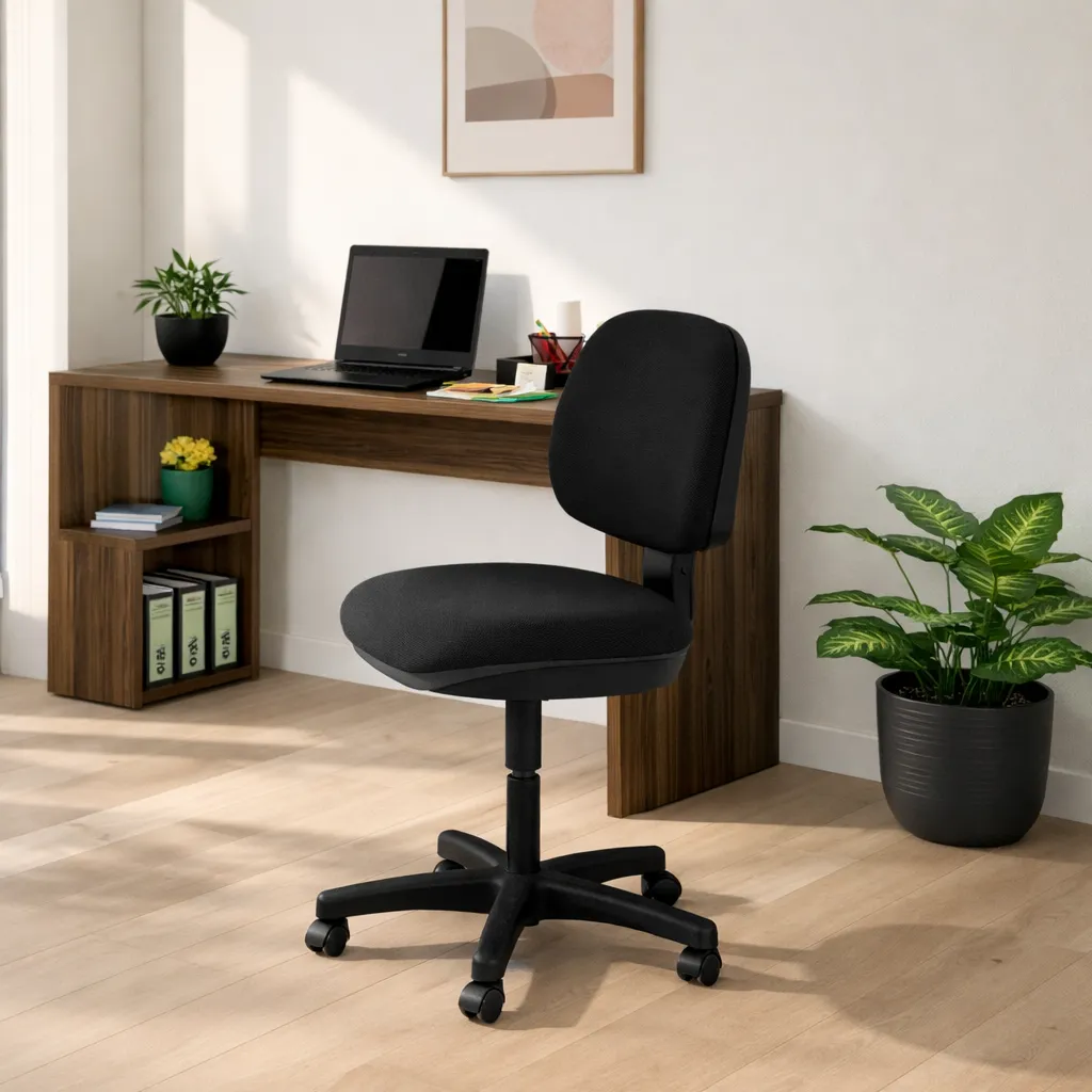 [SILLA GIRATORIA HIDRAULICA MEDIANA NEGRO] SILLA GIRATORIA HIDRAULICA MEDIANA NEGRO