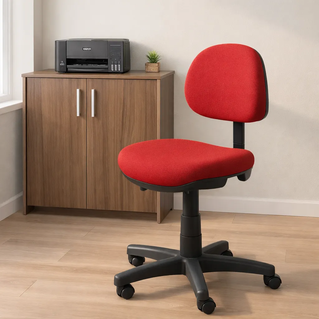 [SILLA GIRATORIA HIDRAULICA PEQUEÑA ROJO] SILLA GIRATORIA HIDRAULICA PEQUEÑA ROJO